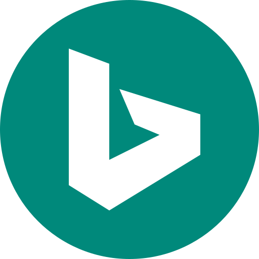 Bing, circle, round icon, search engine icon